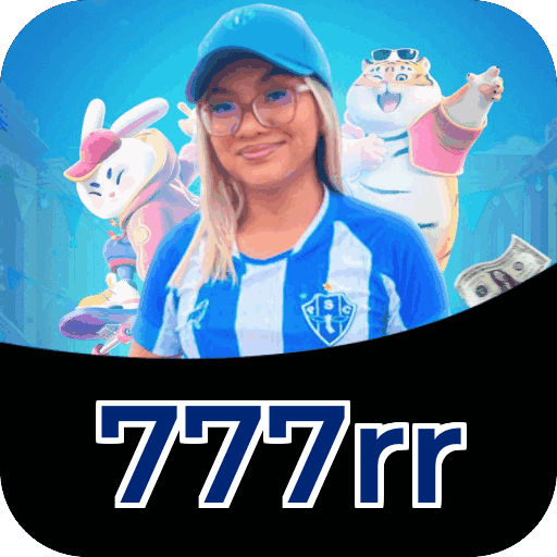 Interface do aplicativo 777rr mostrando jogos disponíveis no iOS e Android